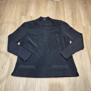 Talbots Black Cowl Neck Sweater